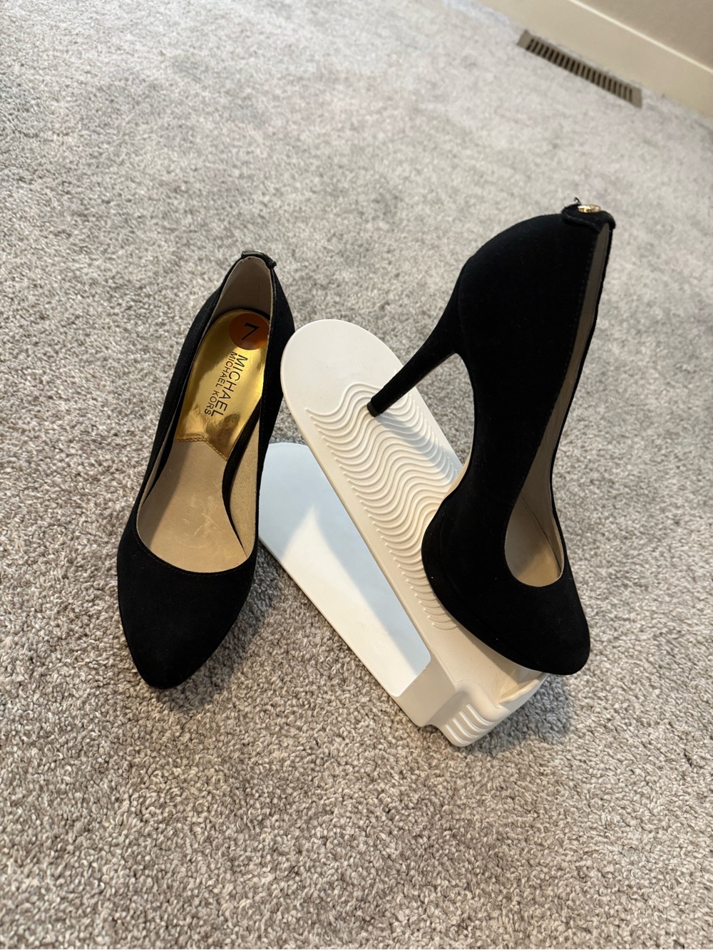 Michael Kors Black Suede Pointed Toe Stilettos